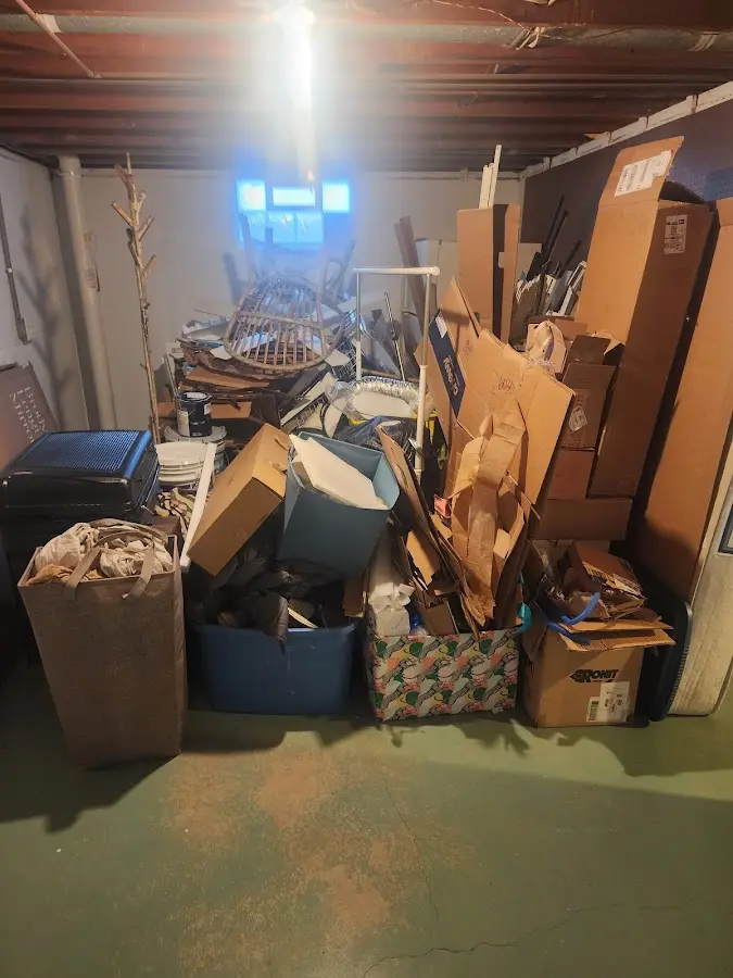 Roll-off dumpster container at job site for 4 Yard Dumpster Rental in Wailua Homesteads